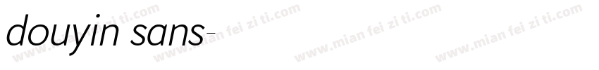 douyin sans字体转换